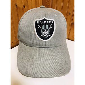 Raiders Gray Adjustible Hat Oakland Las Vegas